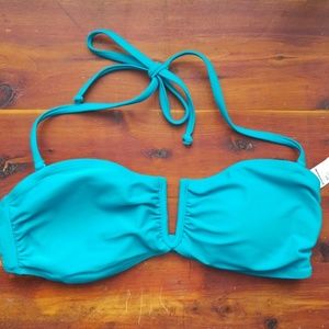 Old Navy Teal Halter Bandeau Bikini Top [NWT]